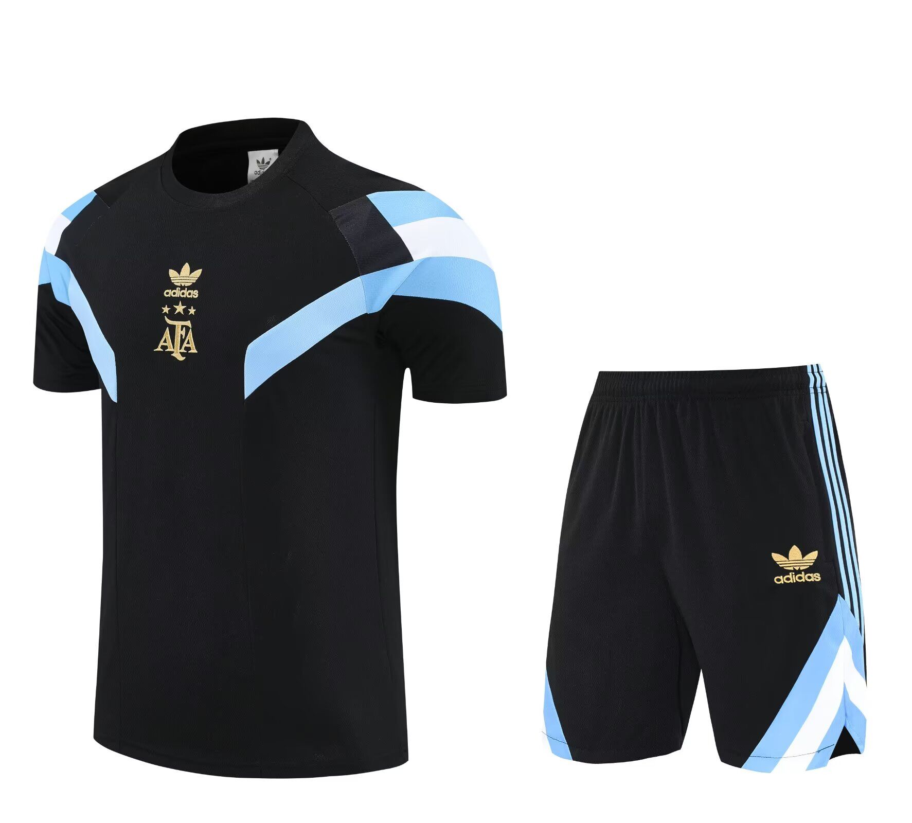 AAA Quality Argentina 25/26 Black/Blue Training Kit Jerseys
